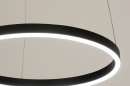 Foto 15089-6: Led kreisförmige Hängeleuchte in Schwarz mit hoher Lichtleistung