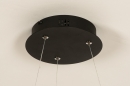 Foto 15090-9: Grote led cirkel hanglamp in het zwart met hoge lichtopbrengst