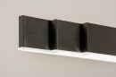 Hanglamp 15099: design, modern, geschuurd aluminium, zwart #12