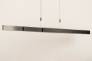 Hanglamp 15099: design, modern, geschuurd aluminium, zwart #17