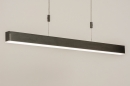 Hanglamp 15099: design, modern, geschuurd aluminium, zwart #18