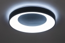 Plafondlamp 15129: modern, kunststof, metaal, zwart #4