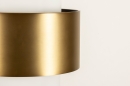 Foto 15143-7 detailfoto: Enkele hanglamp van wit opaalglas met messing ring