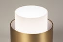 Foto 15145-4: Opalglas-Tischlampe mit großem Messingring 