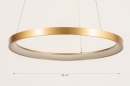 Hanglamp 15149: modern, aluminium, metaal, goud #2
