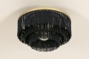 Plafondlamp 15152: modern, eigentijds klassiek, art deco, stof #4