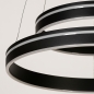 Foto 15165-10: Dubbele cirkel led hanglamp in het zwart met slimme verlichting