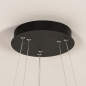 Foto 15165-11: Dubbele cirkel led hanglamp in het zwart met slimme verlichting