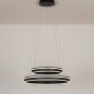 Foto 15165-2: Dubbele cirkel led hanglamp in het zwart met slimme verlichting