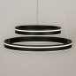 Foto 15165-5: Dubbele cirkel led hanglamp in het zwart met slimme verlichting