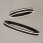 Foto 15165-6: Dubbele cirkel led hanglamp in het zwart met slimme verlichting