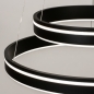Foto 15165-9: Dubbele cirkel led hanglamp in het zwart met slimme verlichting