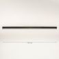 Plafondlamp 15166: modern, aluminium, metaal, antraciet donkergrijs #1
