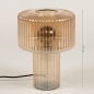 Tafellamp 15171: modern, retro, eigentijds klassiek, glas #1
