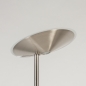Foto 15178-11: Led uplighter met leeslamp in staal met dimmer