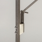 Foto 15178-14: Led uplighter met leeslamp in staal met dimmer