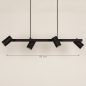 Hanglamp 15180: modern, metaal, zwart, mat #1