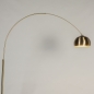 Foto 15183-5: Grote gouden booglamp met zwart marmeren voet 