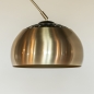 Foto 15183-9: Grote gouden booglamp met zwart marmeren voet 