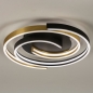Foto 15184-2: Design led plafondlamp in het zwart/goud 