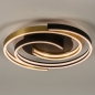 Foto 15184-3: Design led plafondlamp in het zwart/goud 