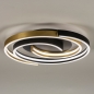 Foto 15184-5: Design led plafondlamp in het zwart/goud 