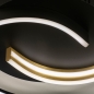 Foto 15184-9: Design led plafondlamp in het zwart/goud 
