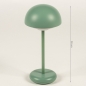 Tafellamp 15199: modern, kunststof, metaal, groen #1