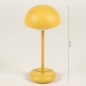 Tafellamp 15200: modern, kunststof, metaal, geel #1