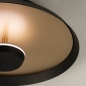 Foto 15214-6: Led plafondlamp in zwart met goud voor indirecte verlichting 