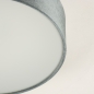 Foto 15222-5: Stoffen plafondlamp van grijs velvet in 38 cm met diffuser