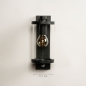 Wandleuchte 15225: modern, Glas, klares Glas, Aluminium #1
