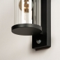 Wandleuchte 15225: modern, Glas, klares Glas, Aluminium #10