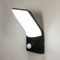 Foto 15226-3: Zwarte E27 wandlamp voor buiten met sensor 