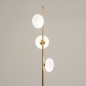 Foto 15228-4: Vloerlamp in goud/messing met opaalglas 