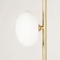 Foto 15228-9: Vloerlamp in goud/messing met opaalglas 