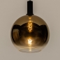 Foto 15250-3: Bollamp van licht spiegelend glas in het goud