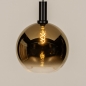 Foto 15250-4: Bollamp van licht spiegelend glas in het goud