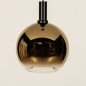 Foto 15250-8: Bollamp van licht spiegelend glas in het goud
