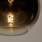 Foto 15250-9: Bollamp van licht spiegelend glas in het goud