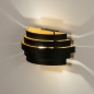 Foto 15268-3: Bijzondere wandlamp in zwart met goud en groot formaat