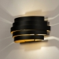 Foto 15268-4: Bijzondere wandlamp in zwart met goud en groot formaat