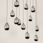 Foto 15271-9: Grote bijzondere hanglamp met twaalf glazen 