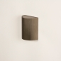 Foto 15277-12: Wandleuchte aus braunem Metall mit GU10-Fassung, schicke Kaffeefarbe