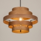 Foto 15278-6 onderaanzicht: Hanglamp van licht hout 