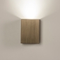 Foto 15280-6: Rechthoekige wandlamp in bruin, chique koffiekleur, schijnt alleen naar beneden