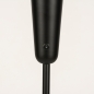 Foto 15282-11: Moderne Zwarte vloerlamp met goud en kantelbare kap en GU10 fitting