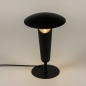 Foto 15283-2: Moderne GU10-Tischleuchte in Schwarz mit Gold mit kippbarem Schirm, wodurch die Lichtwirkung beeinflusst werden kann