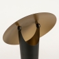 Foto 15283-9: Moderne GU10-Tischleuchte in Schwarz mit Gold mit kippbarem Schirm, wodurch die Lichtwirkung beeinflusst werden kann