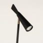 Foto 15285-10: Hoge vloerlamp zwart metaal met GU10 fitting en 360 graden verstelbaar door kogelgewricht